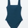 Textured Bow Tie Swimsuit