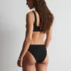Textured Square-Neck Bikini Top