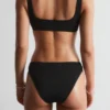 Textured Square-Neck Bikini Top