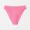 Textured High-Waist Bikini Briefs