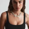 Textured Square-Neck Bikini Top