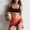 Textured Square-Neck Bikini Top