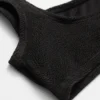 Textured Square-Neck Bikini Top