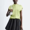 Textured Viscose Sleeveless Top