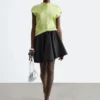 Textured Viscose Sleeveless Top