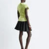 Textured Viscose Sleeveless Top