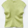 Textured Viscose Sleeveless Top