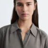 Tie-Back Gathered Blouse
