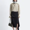 Tie-Back Gathered Blouse