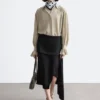 Tie-Back Gathered Blouse