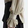 Tie-Back Gathered Blouse