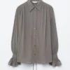 Tie-Back Gathered Blouse