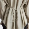 Tie-Back Gathered Blouse