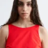 Tie-Back Midi Dress