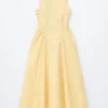 Tie-Back Midi Dress