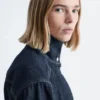 Tie-Belt Denim Jacket
