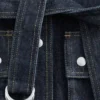 Tie-Belt Denim Jacket