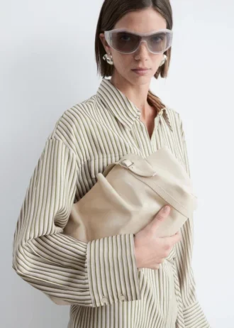 Tie-Belt Mini Shirt Dress