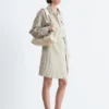 Tie-Belt Mini Shirt Dress