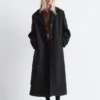 Tie-Belt Wool Coat