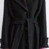 Tie-Belt Wool Coat