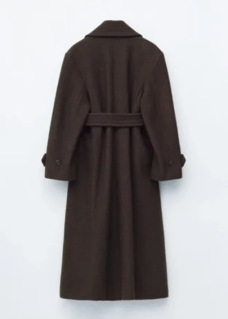 Tie-Belt Wool Coat