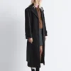 Tie-Belt Wool Coat