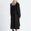 Tie-Belt Wool Coat