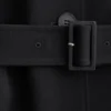 Tie-Belt Wool Trench Coat