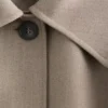 Tie-Belt Wool Trench Coat