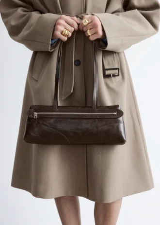 Tie-Belt Wool Trench Coat