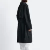 Tie-Belt Wool Trench Coat