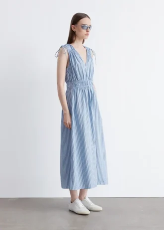 Tie-Detailed Midi Dress