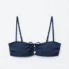 Tie-Front Bandeau Bikini Top