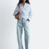 Tie-Waist Cotton Shirt