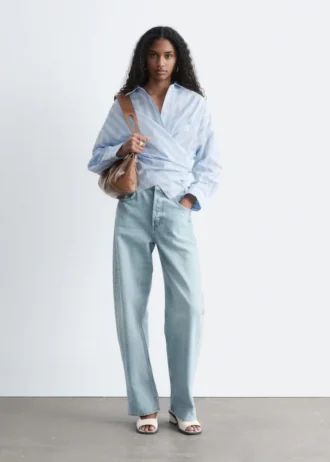 Tie-Waist Cotton Shirt