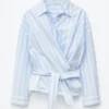 Tie-Waist Cotton Shirt