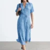 Tie-Waist Midi Dress