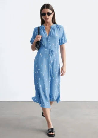 tie waist midi dress 1 2 330x462 - Tie-Waist Midi Dress
