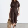 Tie-Waist Midi Dress