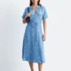 Tie-Waist Midi Dress