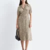 Tie-Waist Midi Dress