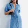 Tie-Waist Midi Dress
