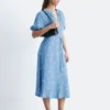 Tie-Waist Midi Dress