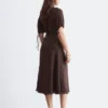 Tie-Waist Midi Dress