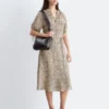 Tie-Waist Midi Dress
