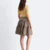 Tiered Knee-Length Skirt
