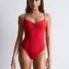 Triangle-Cut Swimsuit