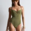 Triangle-Cut Swimsuit