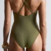Triangle-Cut Swimsuit